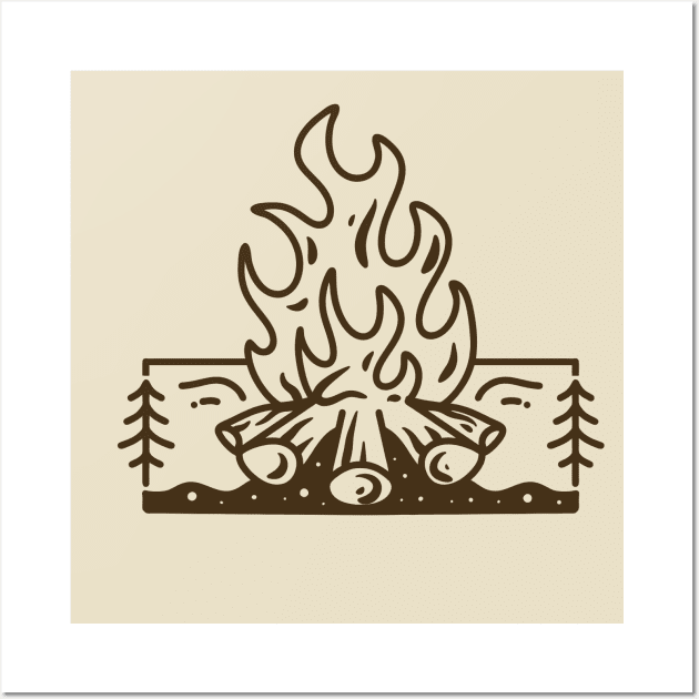 Bonfire Wall Art by adipra std